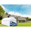 10×20 FT Heavy Duty Carport, Car Canopy with with Removable Window Sidewalls,  Waterproof Garage Shelter, Portable Car Cover Tent for Truck Boat Car - 2 of 4