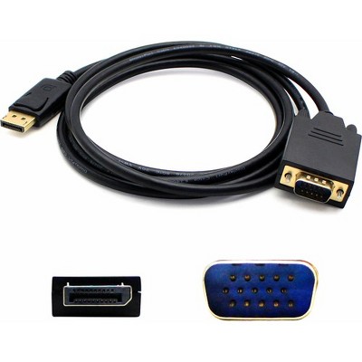 AddOn 6ft DisplayPort Male to VGA Male Black Adapter Cable - 100% compatible and guaranteed to work