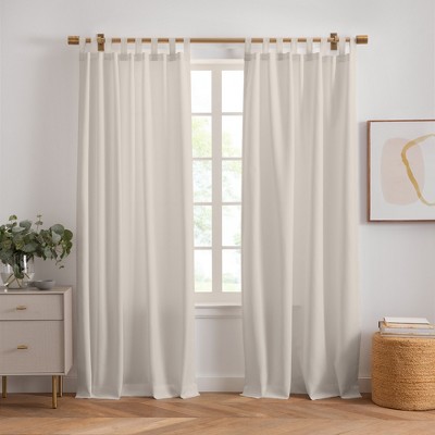 Matine Solid Tab Top Indoor/outdoor Single Window Curtain For Patio ...