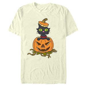Men's The Simpsons Snowball II Jack-O'-Lantern T-Shirt - 1 of 4