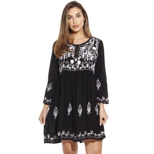 Riviera Sun Women's Tunic Dress - Bohemian Style Beachwear for Comfortable and Stylish Summer Days - 1 of 3