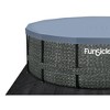 Funsicle 14' by 48" Oasis Designer Round Frame Above Ground Swimming Pool with Filter Pump, C Cartridge, & Ladder, Dark Herringbone - 4 of 4