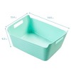 ECR4Kids Bendi-Bins with Handles, 14.6in x 11.4in, 6-Piece - 2 of 4