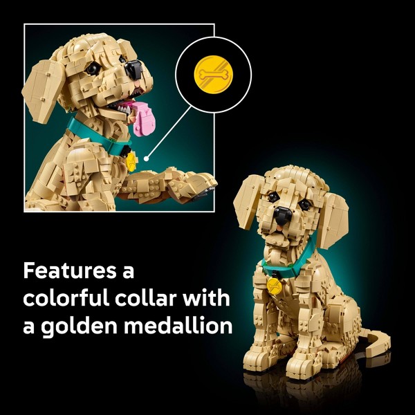 LEGO Icons Cachorro Golden Retriever - Set de Construcción 11384 6