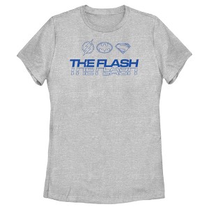 Women's The Flash Heroes Classic Blue Emblems T-Shirt - 1 of 4