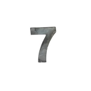 Slickblue Zinc House Numbers, Individual 0-9, Wall Numbers, Modern, Silver, 2.5"x2" Each - 1 of 3