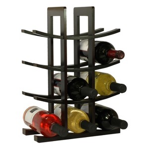 Oceanstar 12-Bottle Dark Espresso Wine Rack - 1 of 4