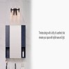 Globe Electric 3-Light Matte Black Vanity Light with Clear Glass Shades: ETL Listed, Metal Body, Dimmable - 2 of 4