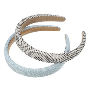 Unique Bargains Women's Anti Slip Fashion Pastoral Stripe Headbands 0.87" Wide 2 Pcs - 1 of 4