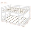Lycvki Solid Wood Bunk Bed with Ladder - 3 of 4