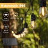 15 Bulbs 50 ft. Outdoor Solar LED Edison String Light with Remote Control - 2 of 4