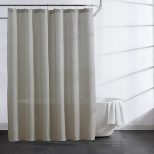 Kenneth Cole New York Cotton Blend Shower Curtain (Waffle-Pebble Grey)-70" X 72" - 1 of 4
