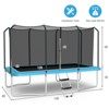 Safstar 8x14FT Rectangular Recreational Trampoline W/Safety Enclosure Net Ladder Outdoor - 2 of 4
