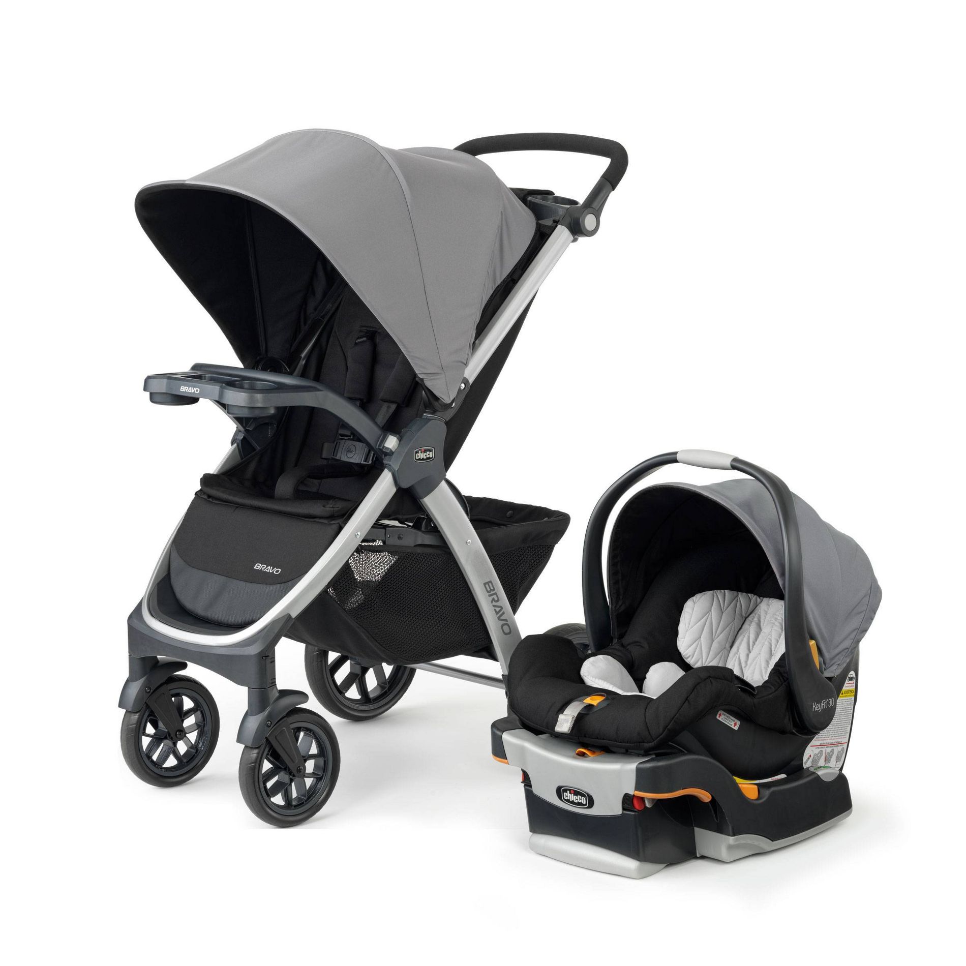 Chicco Bravo 3-in-1 Quick-Fold Trio Travel System - Camden