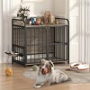 Heavy Duty Dog Crate Furniture for Large Medium Dog,Wooden Side End Table Crate,Dog Kennel With Doors,Dog Houses Indoor-Cuddlewood - 2 of 4