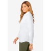 Jessica London Women's Plus Size Wrinkle-Free Stretch Poplin Shirt - 4 of 4