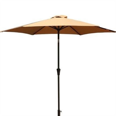 CAVINAS 9 FT Portable Beach Umbrella, Aluminum Frame Sun Shade, Outdoor Umbrellas for Backyard, Camping, Beach
