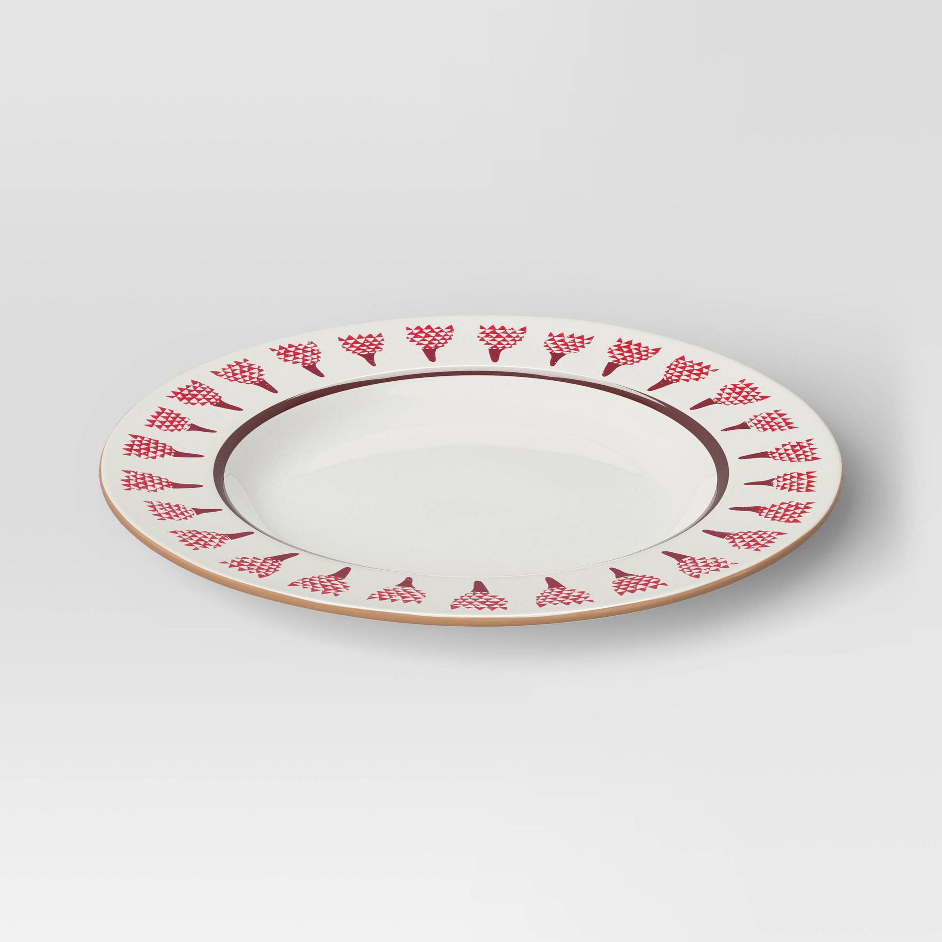 10.75" Stoneware Floral Dinner Plate - Threshold™