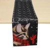 Unique Bargains Christmas Table Runner Black White Green Brown 72"x13" 1 Pc - 4 of 4