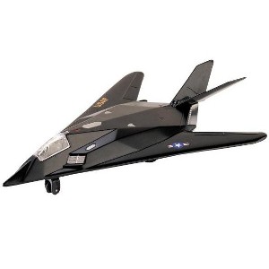 Playmaker F-117 Nighthawk Die-Cast Jet, Pullback Action 8″ Stealth Model, Ages 8+ - 1 of 2