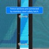 TROPOW  Pool Fence Gate, Heavy Duty Steel Aluminum Frame, Pool Safety Fence Gate Kit with Stainless Steel Latch , DIY Installation, Black - 4 of 4