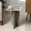 JONATHAN Y Cecil 18.5" Contemporary Natural Marble Handmade T-Shaped End Table - 2 of 4