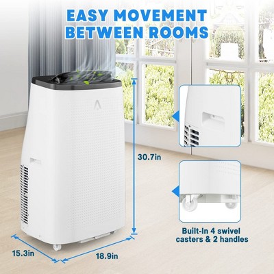 Aeric 8,000 BTU White Portable Air Conditioner with Remote