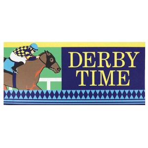 Dicksons Magnolia Garden Derby Time Horseracing 22 x 10 Inch Poly Rubber Doormat Insert - 1 of 2