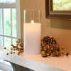 LumaBase Battery-Operated Glass Hurricane LED Candle with Flickering Flame - 3 of 4