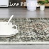 Washable Area, Living Room Bedroom Rug Distressed Oriental Non-Slip Non-Shedding Print Floor Carpet for Dining Room Home - 4 of 4