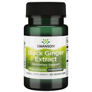 Swanson Black Ginger Extract - Standardized 100 mg 30 Veg Caps - 1 of 4