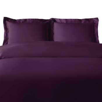 300 Thread Count Rayon From Bamboo Solid 3 Piece Duvet Cover Set by Blue Nile Mills