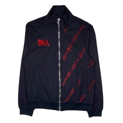 Men's Zip-Up Rhinestone Jacket - DNA Clothing & Apparel