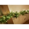 MOEPISY 6ft Christmas Garland with Lights, Real Touch Winter Pine Garland - 3 of 4