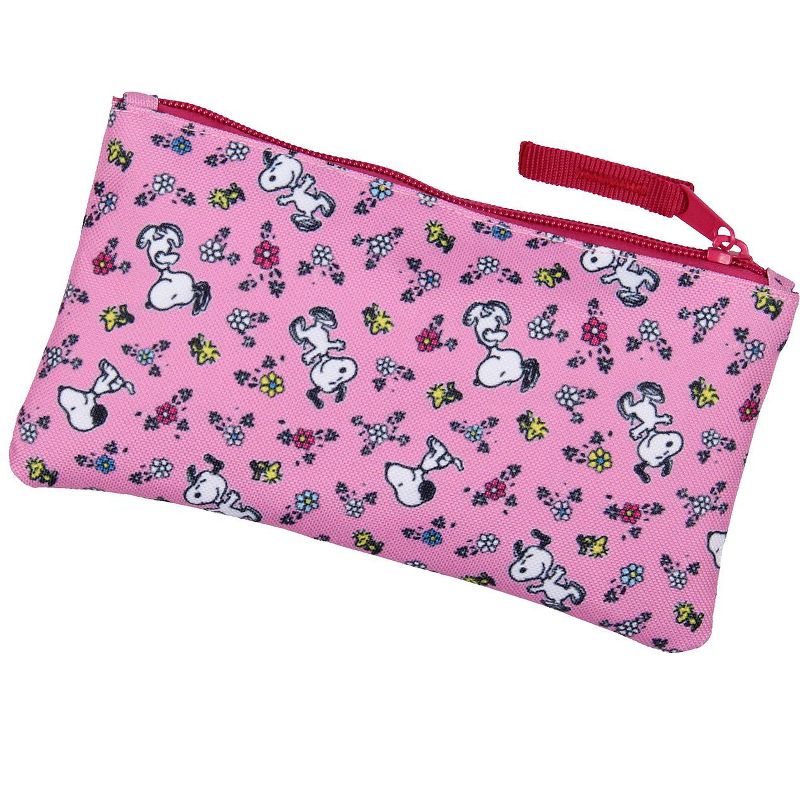 Peanuts Snoopy Woodstock Flower Character 3 PC Backpack Lunchbox Pencil Pouch Pink, 4 of 7