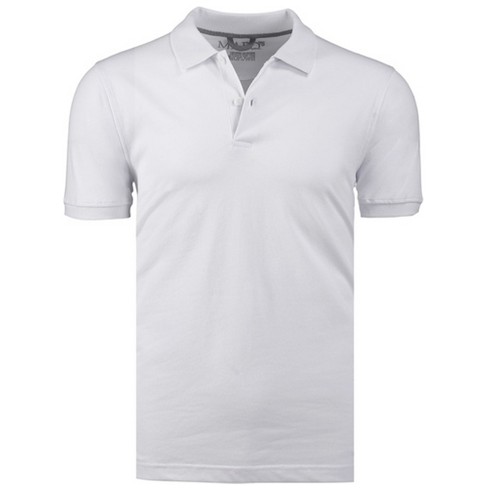 Marquis Men's White Slim Fit Jersey Polo Shirt, Size - Xx Large : Target