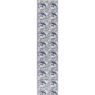 Nourison Washables Abstract Floral Indoor Non-Skid Area Rug