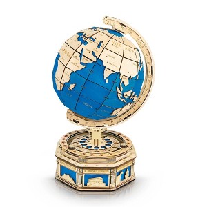 Modern Wooden Puzzle The Globe - Hands Craft - 1 of 4