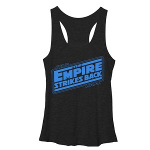 Women's Star Wars Movie Logo Racerback Tank Top - 1 of 3