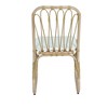 SKRAN Outdoor Wicker Chairs Set of 2,Wicker Patio Chairs with Seat Cushion, Metal Frame, Armless, High Ladder Back Dining Chairs - 4 of 4