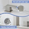 PAGED Bathroom Faucets for Sink 3 Hole, 8 Inch Widespread Bathroom Sink Faucet Bathroom Vanity Faucet with Hose - 3 of 4