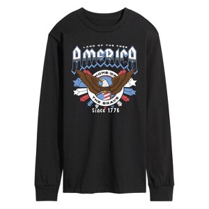 Men's - Instant Message - America Rock Tee Long Sleeve Graphic T-Shirt - 1 of 4