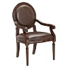 APRILSOUL Dark Brown Formal Traditional Armchair, Faux Leather Upholstery, Nailhead Trim Solid, Wood Furniture, 1pc Classic Desk Chair - 3 of 4