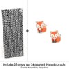 Big Dot of Happiness Fox - Paper Straw Decor - Baby Shower or Birthday Party Striped Decorative Straws - Set of 24 - 3 of 4