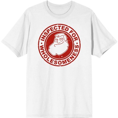 American Dad Inspected for Wholesomeness Mens White Graphic Tee