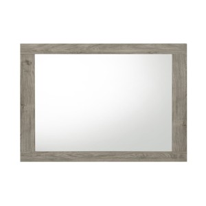 GlasFlength Decorative Wall Mirrors Square Accent Mirror Wall Mirror Polished Mirror Decorative Mirror for Living Room, Gray, 35"*35"*35" - 1 of 4