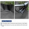 Unique Bargains Garden Stakes Pins, Galvanized Landscape Staples Outdoor Lawn Pegs for Ground Cover Weed Barrier Fabric - 4 of 4