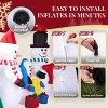 SEVOBAL Inflatable Holiday Decorations 8FT Christmas Inflatable Decoration, Inflatable Snowman Family JOY Xmas Tree, Multicolored, 94.5"*45.3"*74.8" - 3 of 4