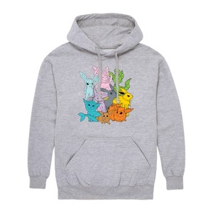 Men's - Pokémon - Eevolutions Solid Color Graphic Fleece Pullover Hoodie - 1 of 4