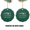 Loyola University Maryland Primary Logo Porcelain Scalloped Holiday Christmas Tree Ornament - 2 of 4